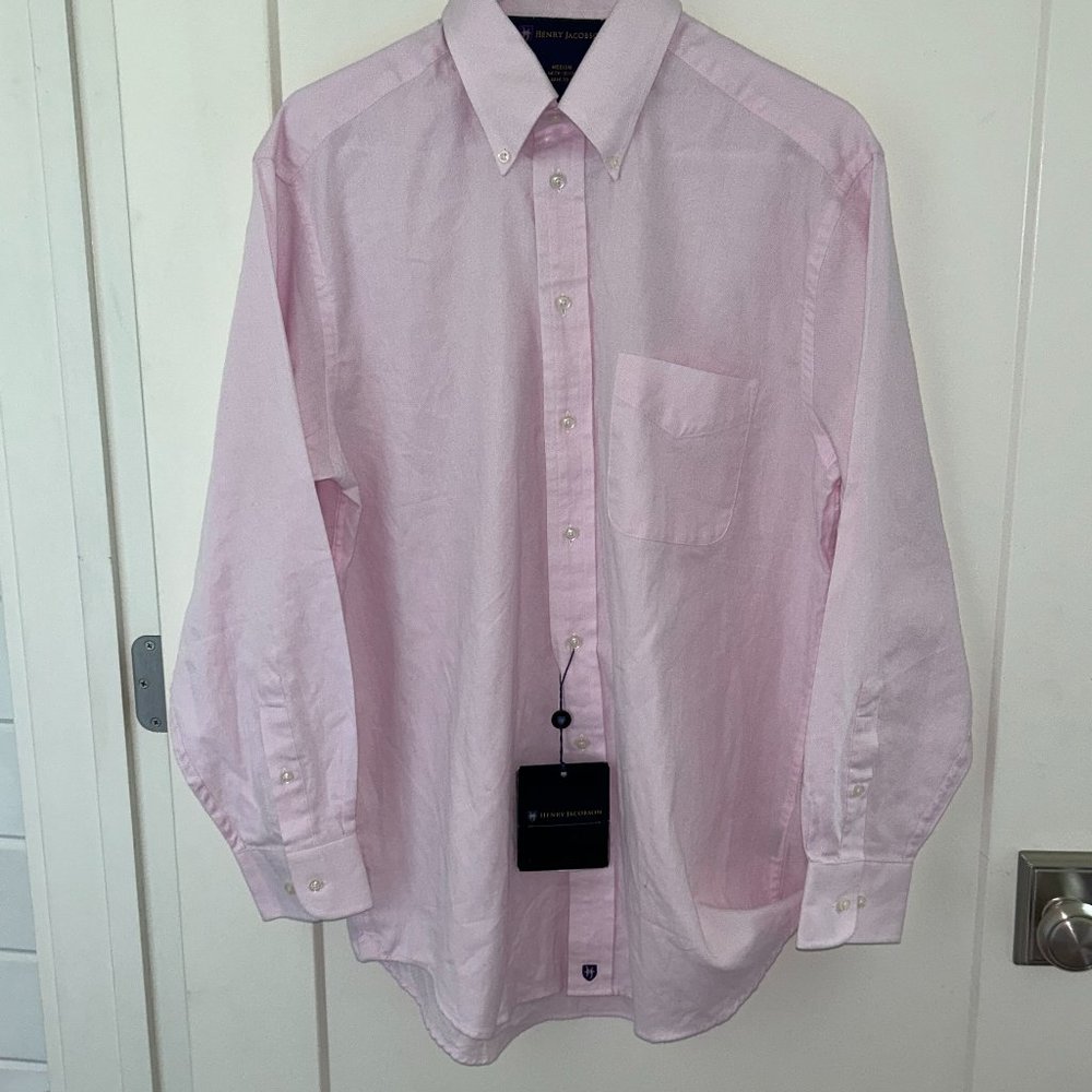 Henry Jacobson dress shirt sz M 15.5/32-33 NWT $75